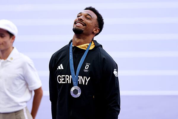 1.Tag Leichtathletik 10-Kampf Maenner  Siegerehrung
Paris Olympische Spiele 2024
04. 08. 2024 Paris