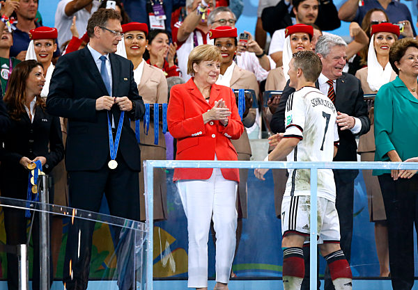 Fussball Weltmeisterschaft 2014 Finale Pokalübergabe