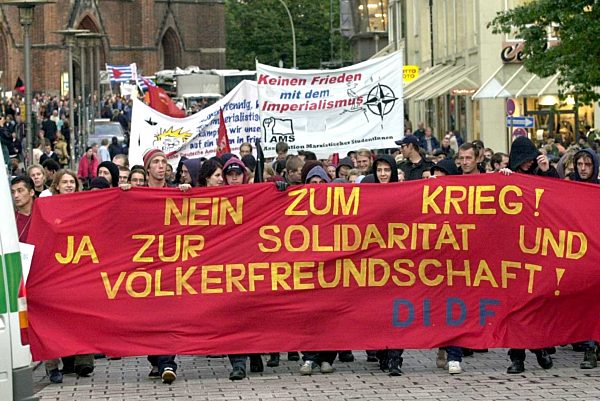 Demonstration gegen USA-Angriff