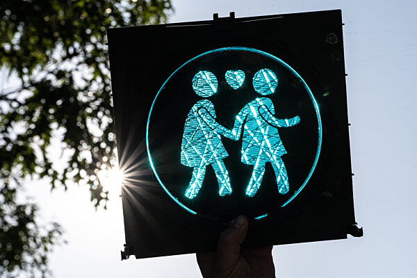 "Queere Ampelmenschen" in Göttingen