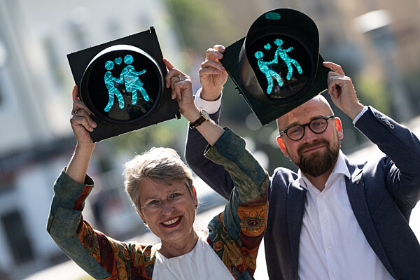 "Queere Ampelmenschen" in Göttingen