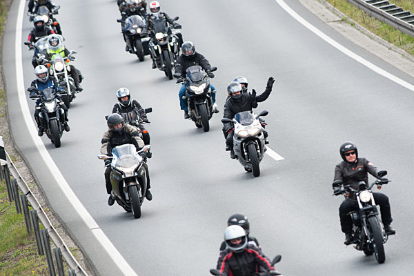 Motorrad-Gedenkfahrt