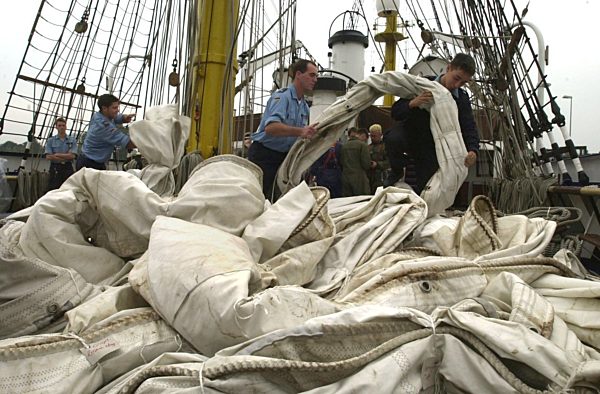 Segelschulschiff "Gorch Fock" in Kiel