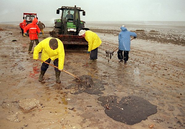 Öl von Pallas-Wrack bedroht immer mehr Strände im Wattenmeer