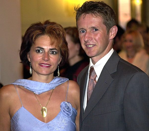 Verleihung "Goldene Henne" 2002: Jens Weißflog und Frau