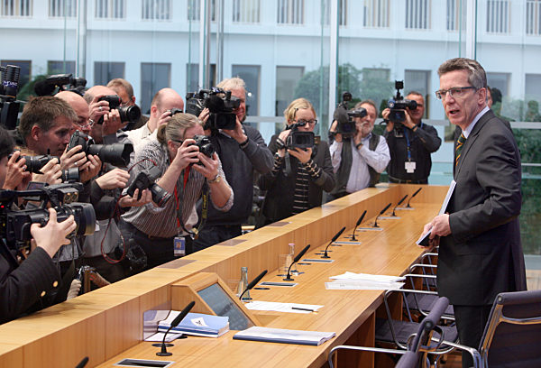 Thomas de Maiziere stellt Bundeswehr-Konzept vor