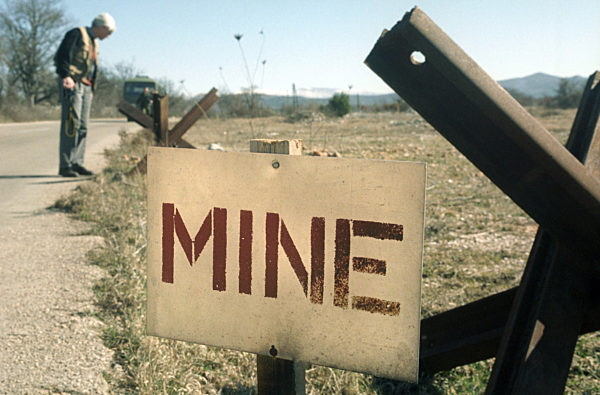 Minenentschärfung in der Kraina