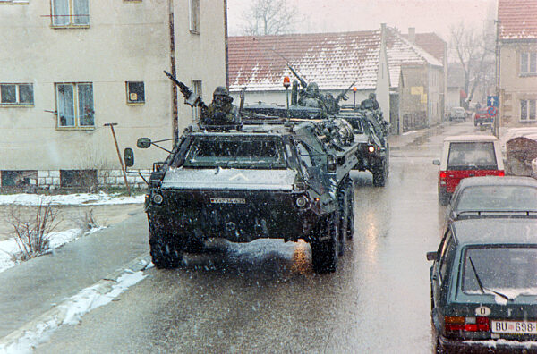 Deutsche IFOR-Soldaten 1996 in Bosnien-Herzegowina