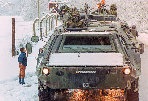 Deutsche IFOR-Soldaten 1996 in Bosnien-Herzegowina