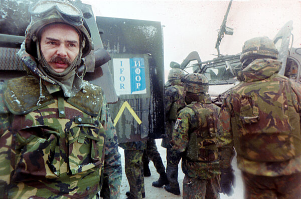 Deutsche IFOR-Soldaten 1996 in Bosnien-Herzegowina