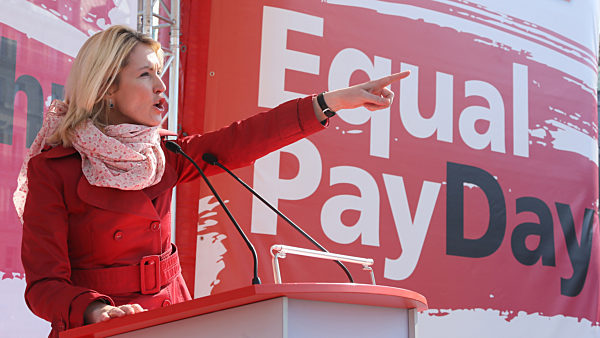 Aktion zum Equal Pay Day
