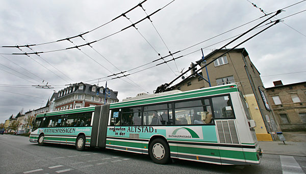 Oberleitungsbusse in Eberswalde