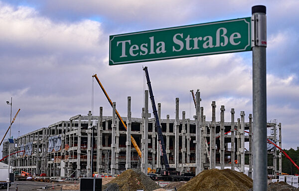Baustelle Tesla Gigafactory Berlin Brandenburg
