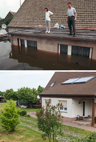 Oderflut vor 20 Jahre - Ziltendorf