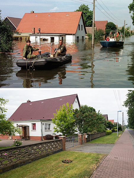Oderflut vor 20 Jahre - Ziltendorf