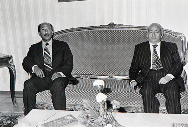 Präsident Anwar El-Sadat in Deutschland 1976