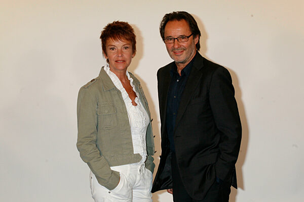 Kockisch, Uwe *31.1.1944, deut. Schauspieler, Halbfigur, mit Katrin Saß...