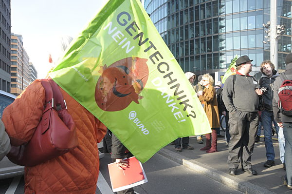 Demonstration in Berlin anlässlich der Internationalen Gruenen Woche