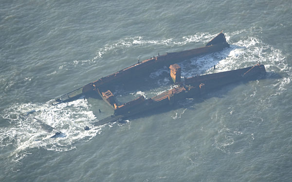 Wrack der Pallas vor Amrum