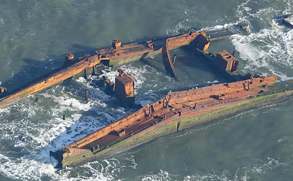 Wrack der Pallas vor Amrum