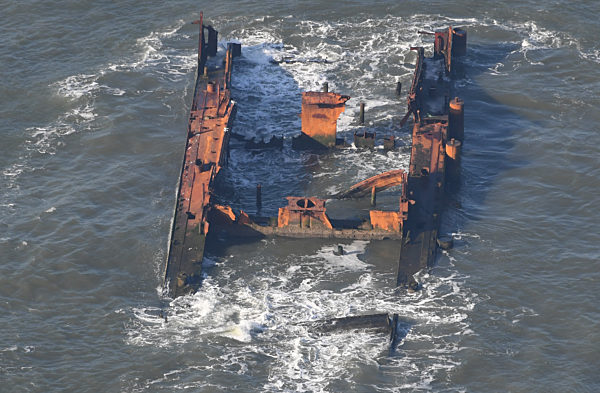 Wrack der Pallas vor Amrum