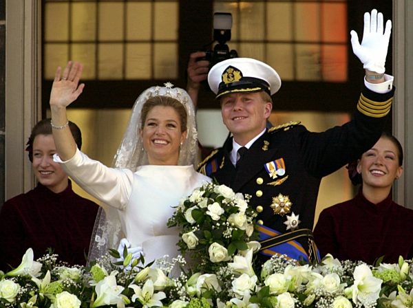 Willem & Maxima heiraten: auf dem Balkon