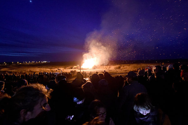 Biikefeuer am Nordseestrand