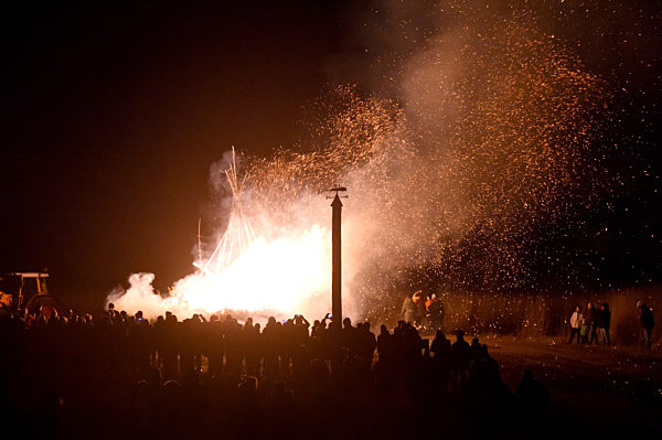 Biikefeuer am Nordseestrand