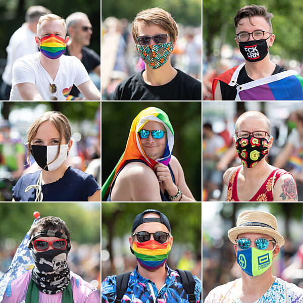 CSD-Fahrraddemo in Hamburg