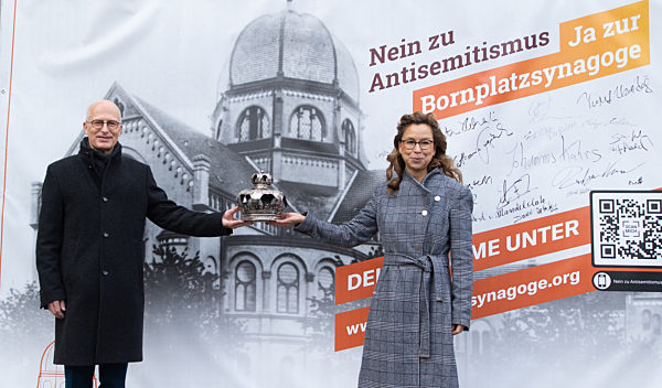 Kampagne "Nein zu Antisemitismus. Ja zur Bornplatzsynagoge"