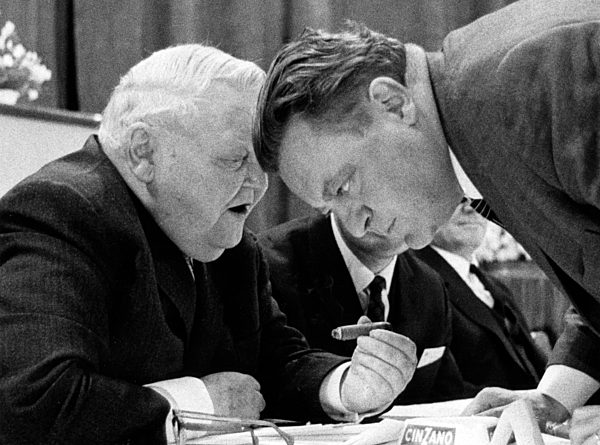 Ludwig Erhard and Franz Josef Strauss