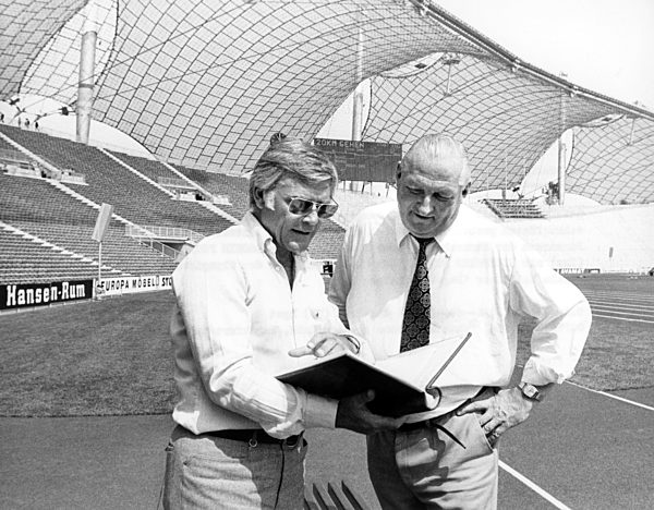 Joachim 'Blacky' Fuchsberger: stadium announcer at the opening ceremony of the Olympic Games in Munich