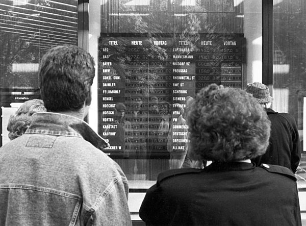 Kurseinbrüche auf den Aktienmärkten 1987