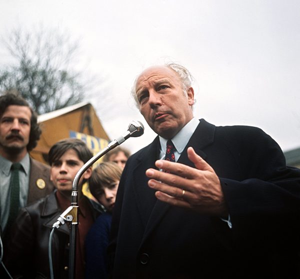 Walter Scheel campaigning