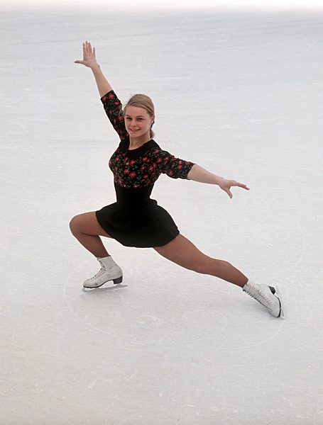 Gabriele Seyfert bei der Eiskunstlauf-EM 1969
