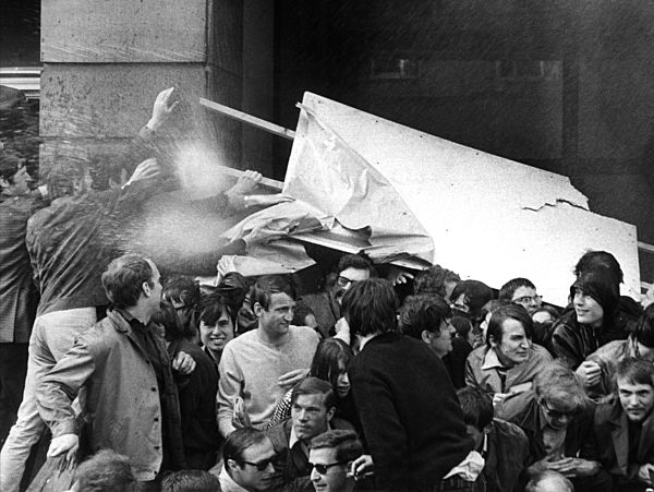 Strikebreaker at Frankfurt University
