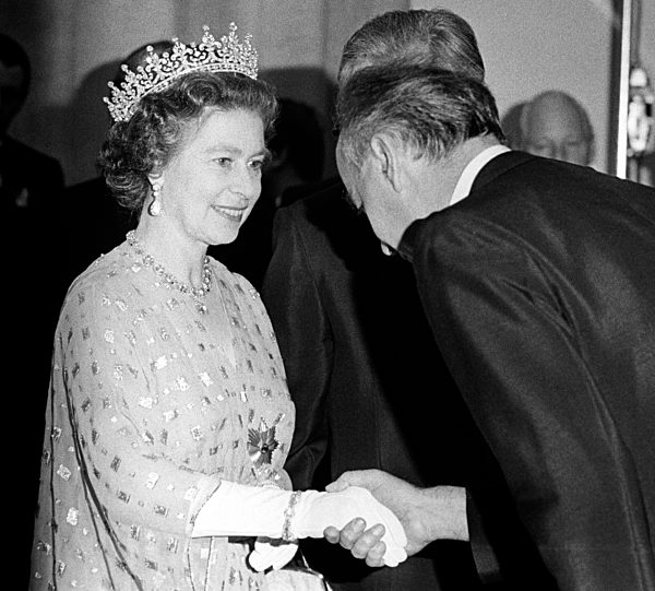 Queen Elizabeth II. on state visit in Germany 1978