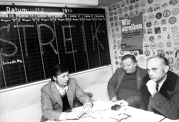 ÖTV-Streik in Frankfurt am Main - 1974