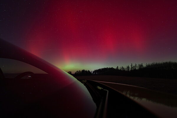 Winter im Siegerland, Polarlicht