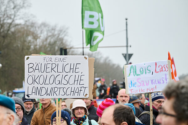 90. Internationale Grüne Woche - Demonstration