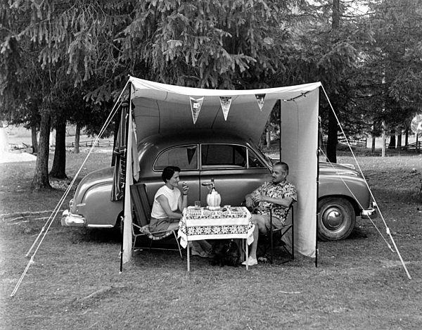 Camping in den 1950er Jahren