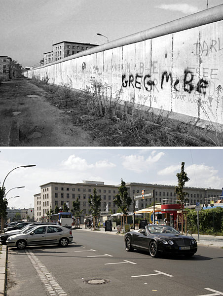 Berliner Mauer - Zimmerstraße 1982/2009