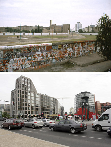 Berliner Mauer - Potsdamer Platz 1984/2009