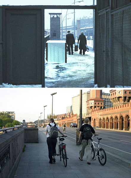 Berliner Mauer - Grenzübergang Oberbaumbrücke 1987/2006