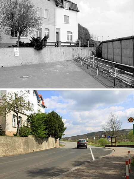Innerdeutsche Grenze - Haus auf der Grenze 1982/2010