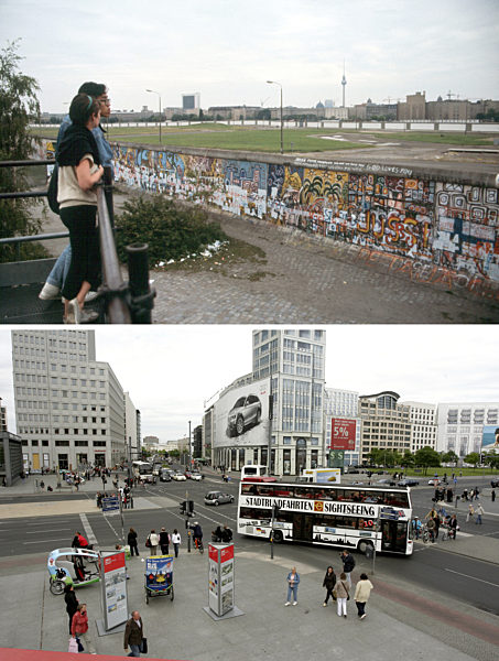 Berliner Mauer - Potsdamer Platz 1984/2009