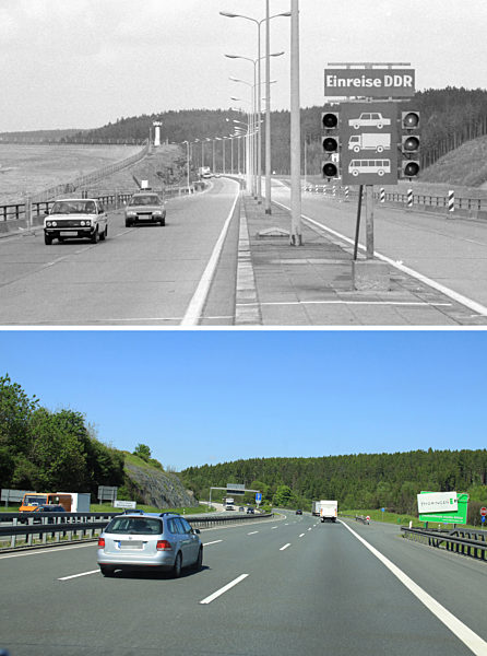 Innerdeutsche Grenze - Thüringen / Bayern 1982/2010