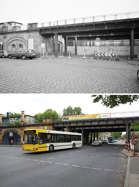 Berliner Mauer - S-Bahnhof Wollankstraße 1982/2010