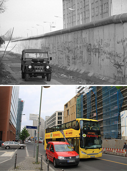 Berliner Mauer - Stresemannstraße 1982/2010