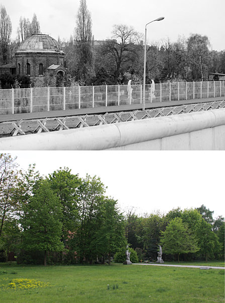 Berliner Mauer - Französischer Friedhof 1982/2010